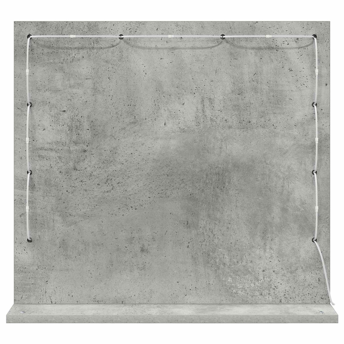 Toalett Tükör Beton Szürke 60 x 55 x 18 cm Üveg és mérnöki fa