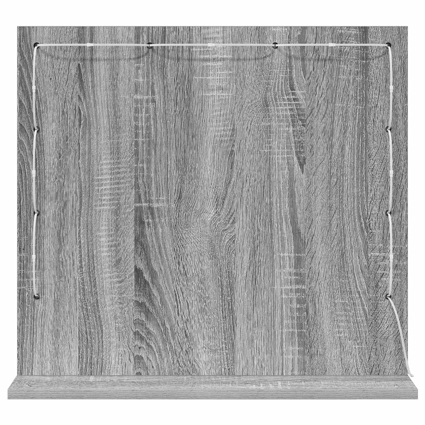 Toalett Tükör Szürke Sonoma 60 x 55 x 18 cm Üveg és mérnöki fa