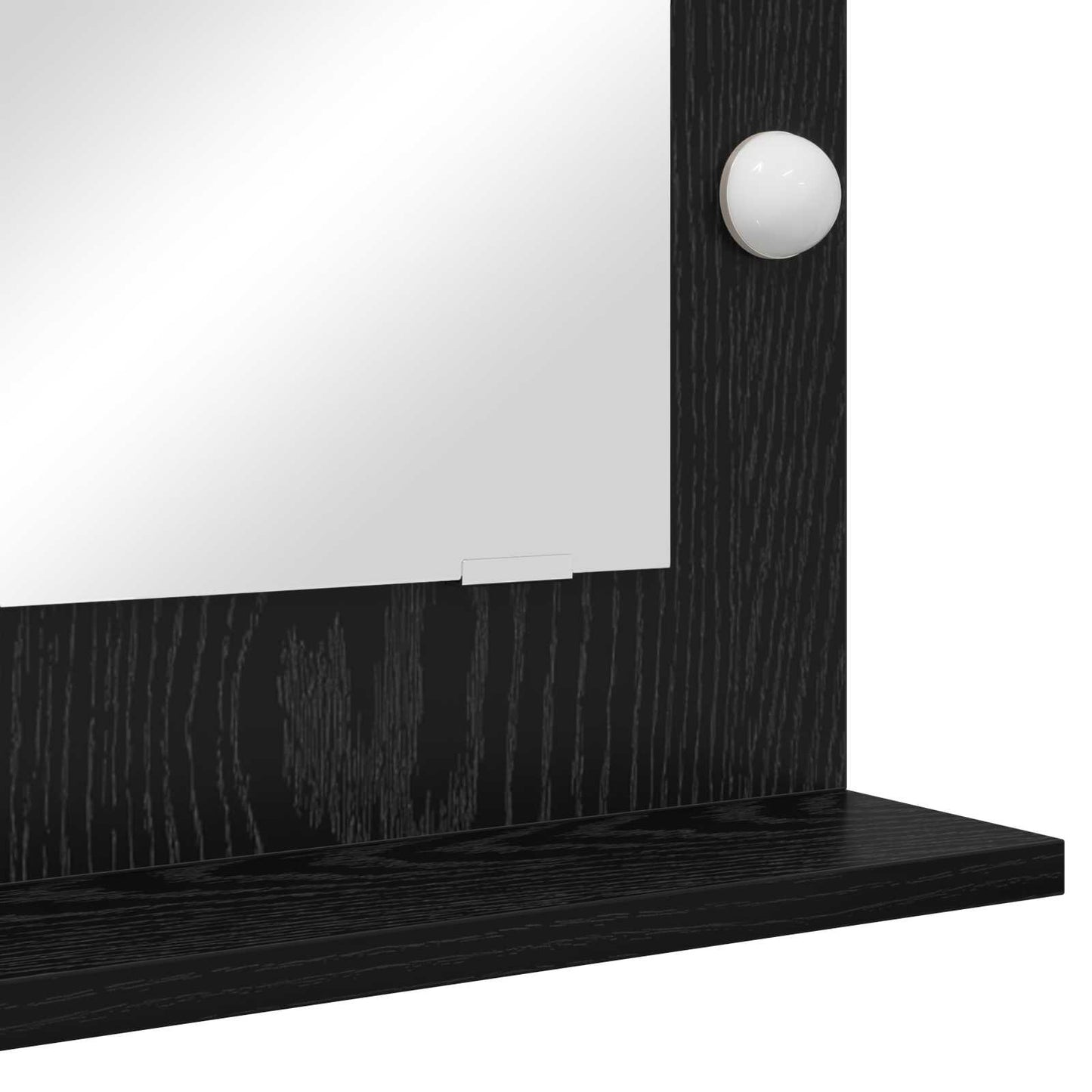 Toalett Tükör Fekete tölgy 70 x 50 x 18 cm Üveg és mérnöki fa