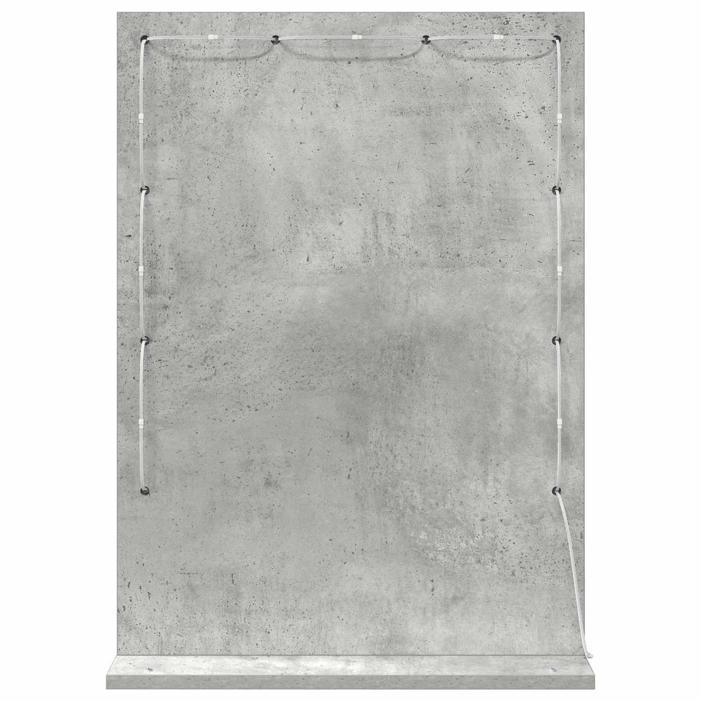 Toalett Tükör Beton Szürke 70 x 50 x 18 cm Üveg és mérnöki fa