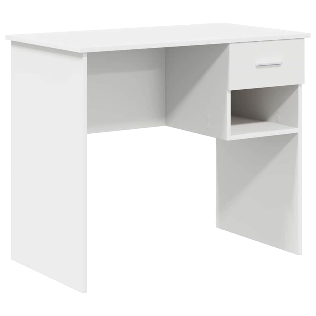 Asztal Fehér Szerelt Fa 90 x 49 x 75 cm