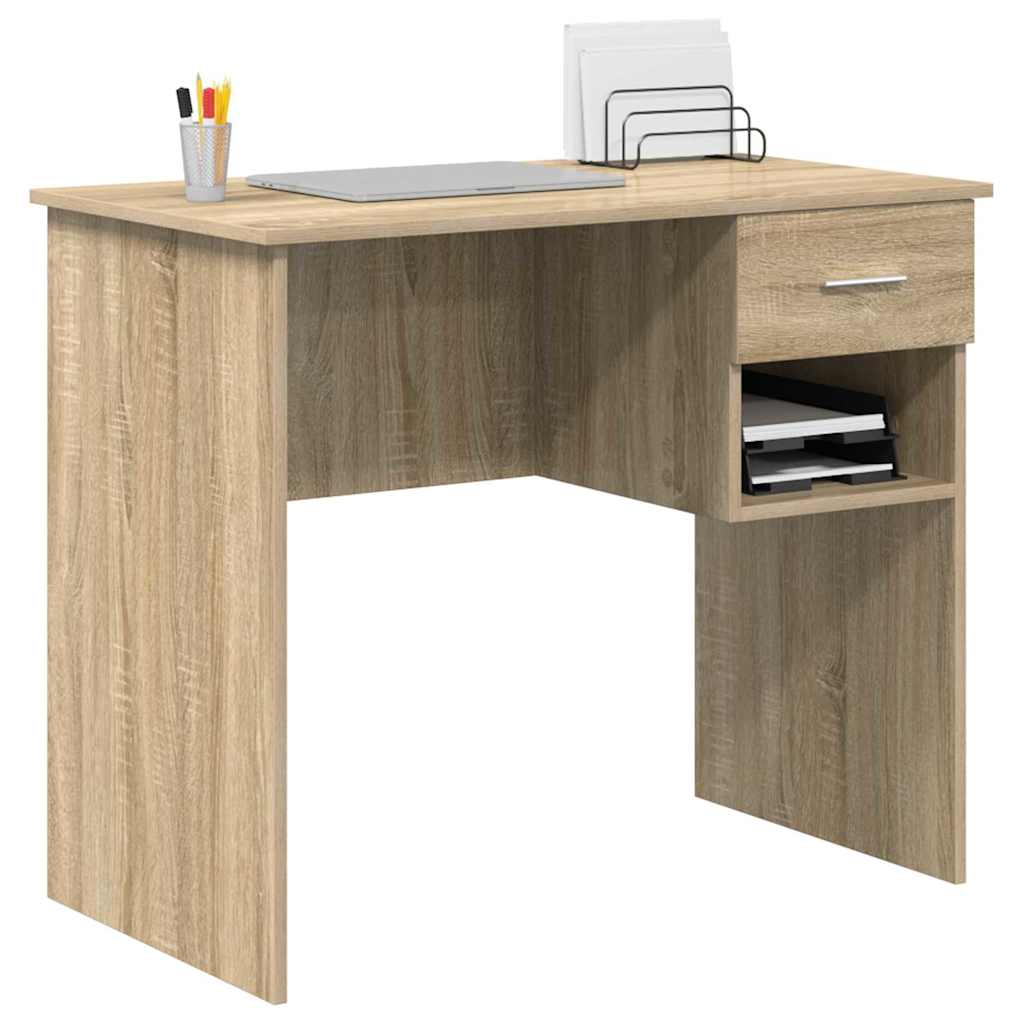 Asztal Sonoma tölgy Szerelt Fa 90 x 49 x 75 cm
