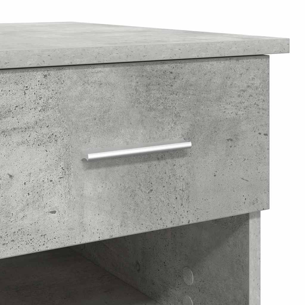 Asztal Beton Szürke Szerelt Fa 90 x 49 x 75 cm