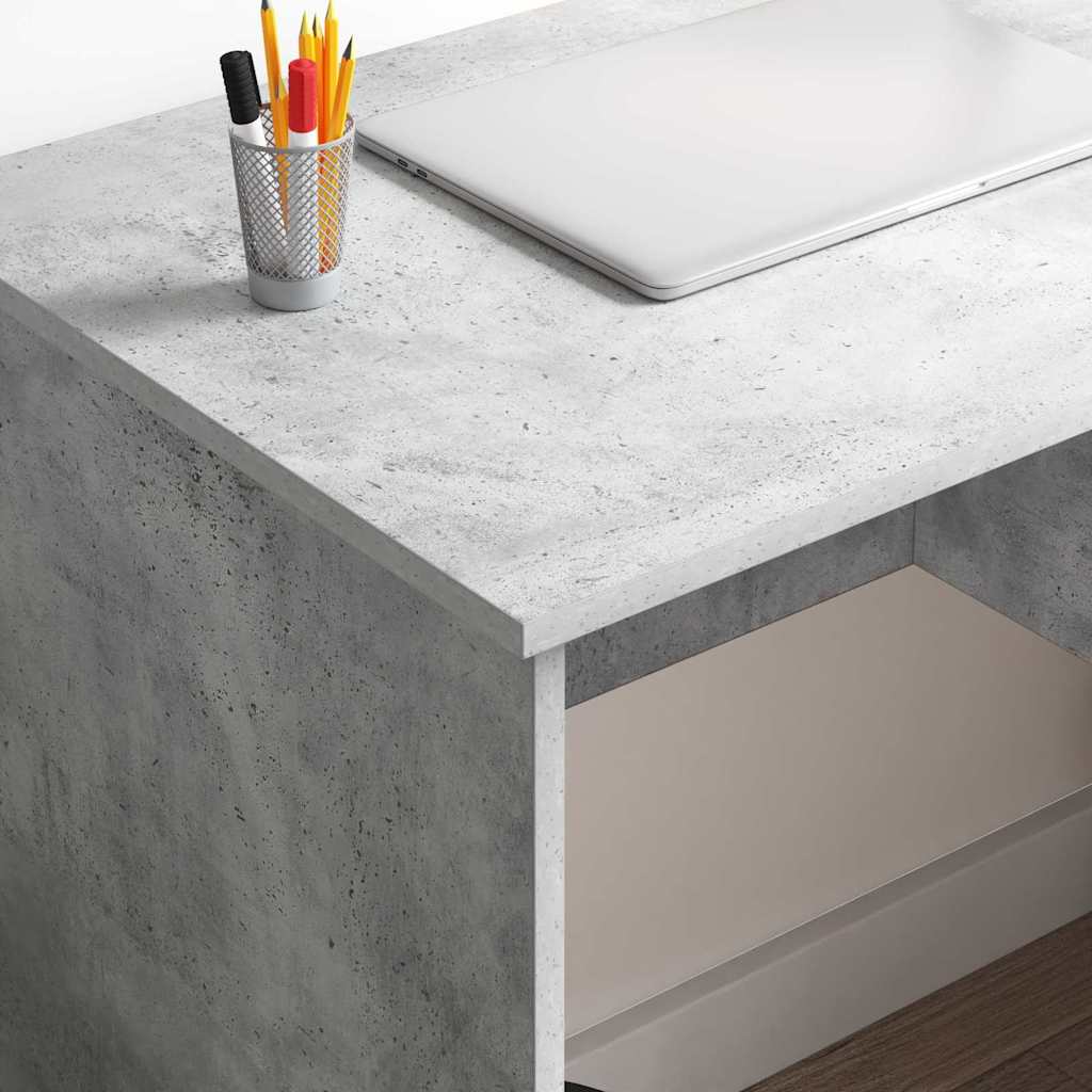 Asztal Beton Szürke Szerelt Fa 90 x 49 x 75 cm