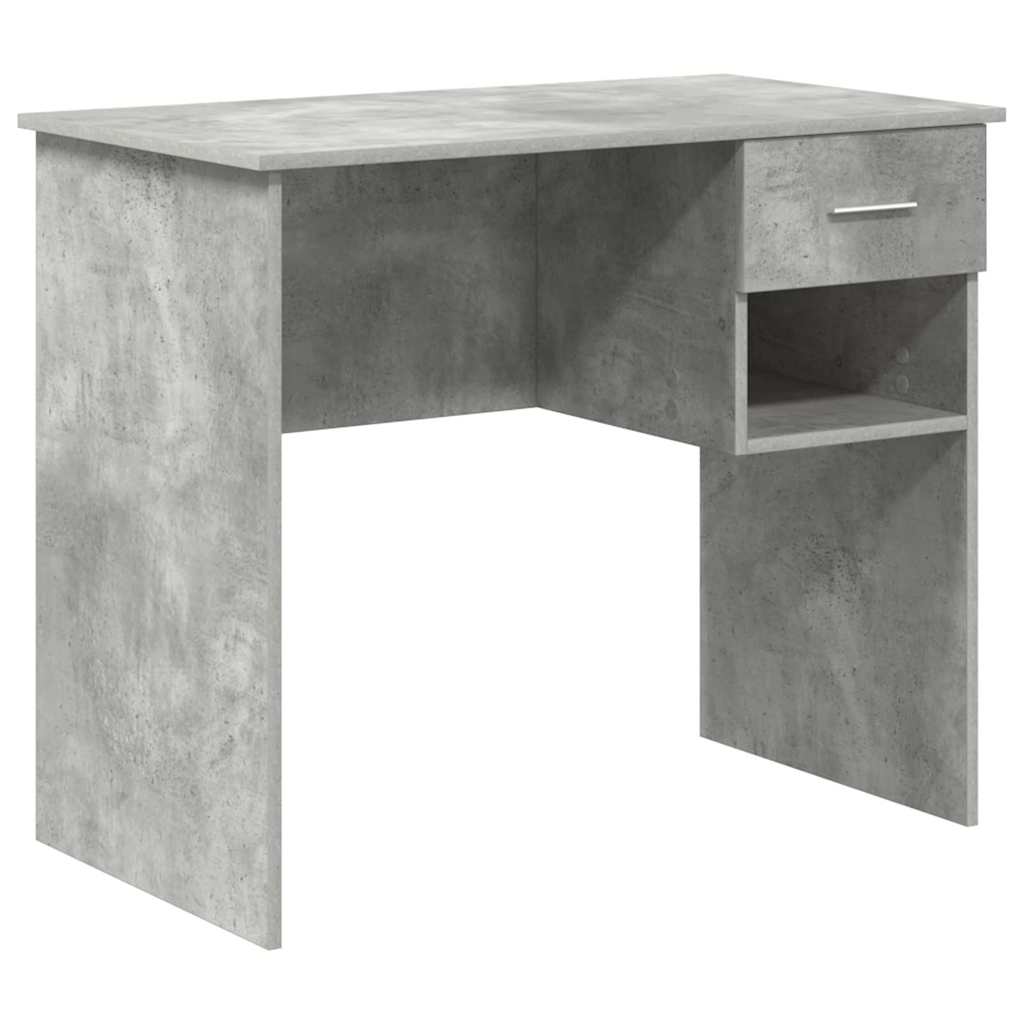 Asztal Beton Szürke Szerelt Fa 90 x 49 x 75 cm