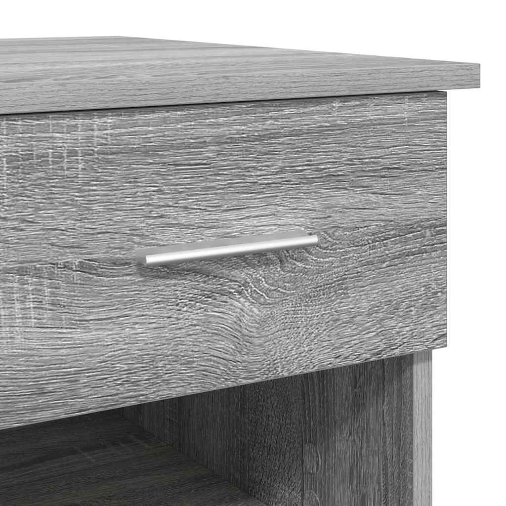 Asztal Szürke Sonoma Szerelt Fa 90 x 49 x 75 cm