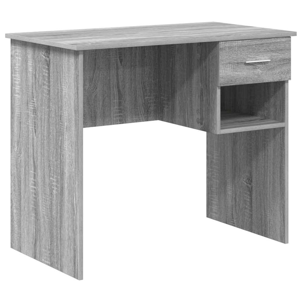 Asztal Szürke Sonoma Szerelt Fa 90 x 49 x 75 cm