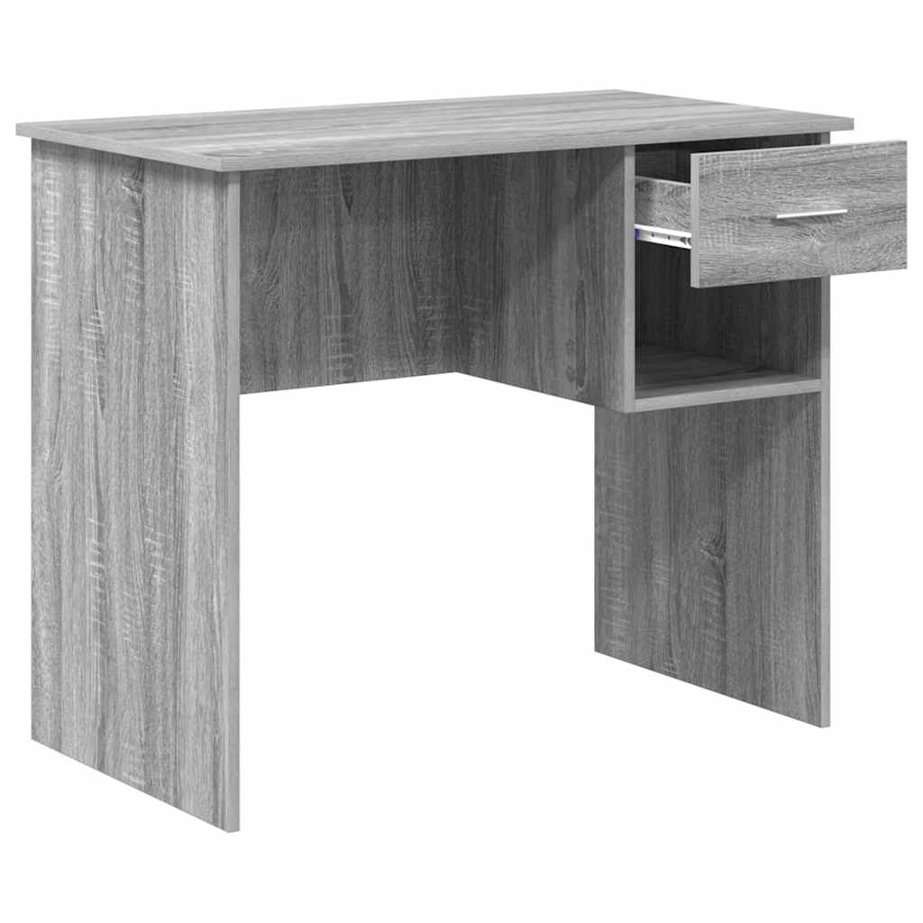 Asztal Szürke Sonoma Szerelt Fa 90 x 49 x 75 cm