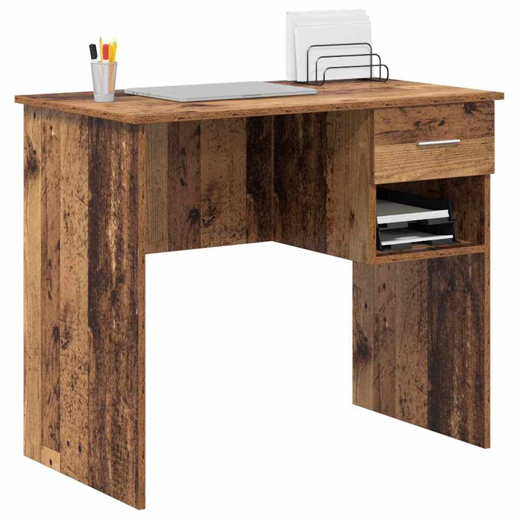 Asztal Öreg fa Szerelt Fa 90 x 49 x 75 cm