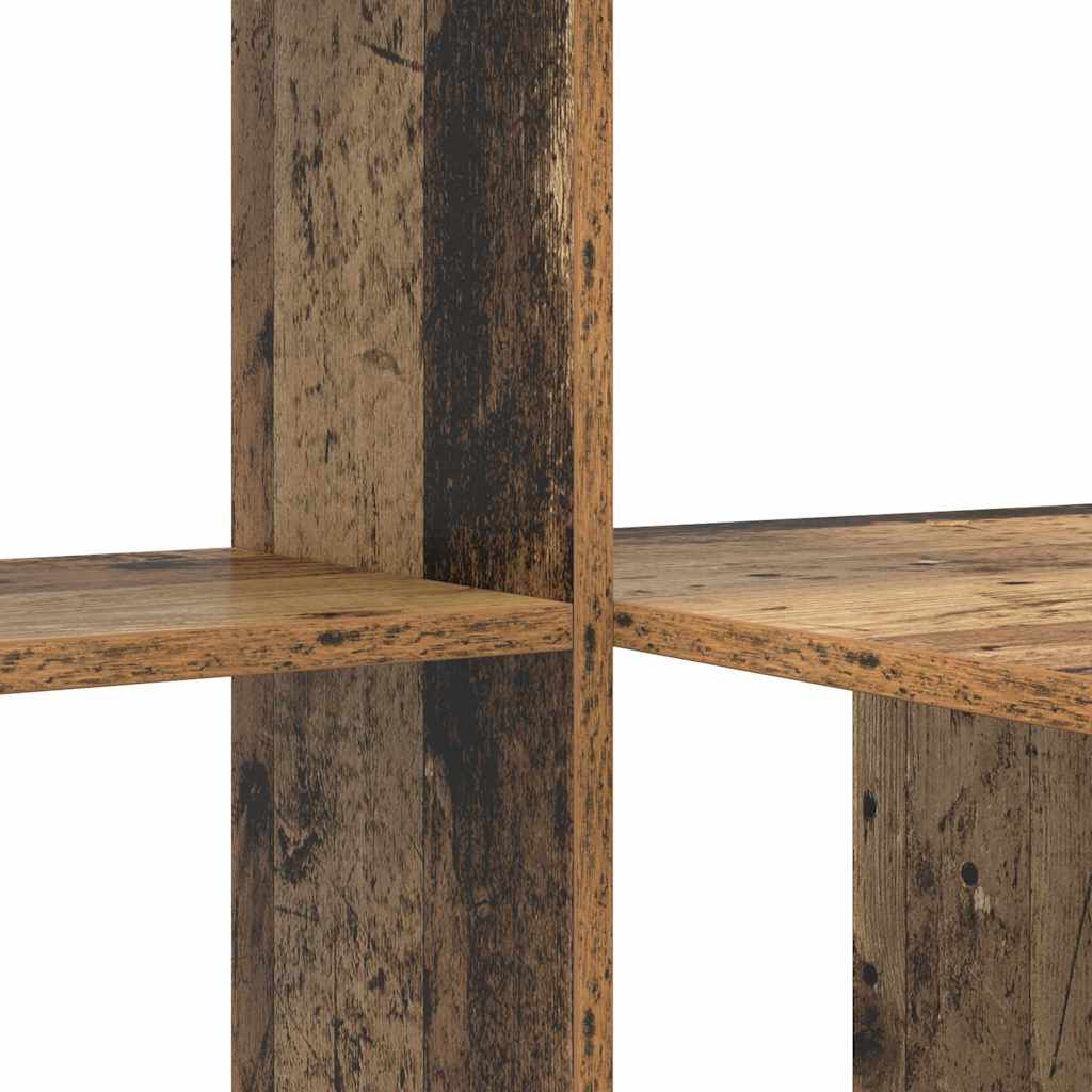 Asztal polcokkal Öreg fa 131,5 x 50 x 106,5 cm Faanyag