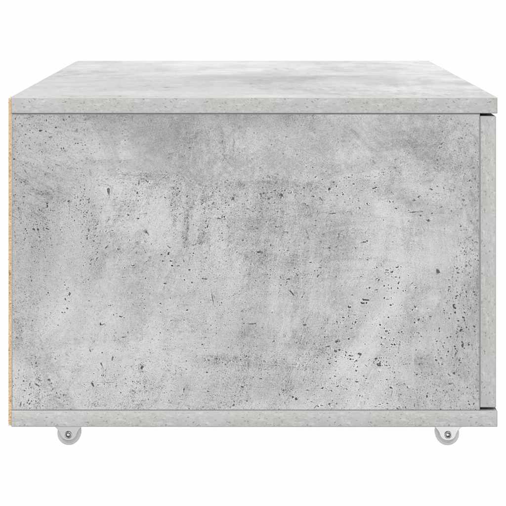 Fiókos szekrény kerékkel Beton Szürke 55 x 45 x 31 cm