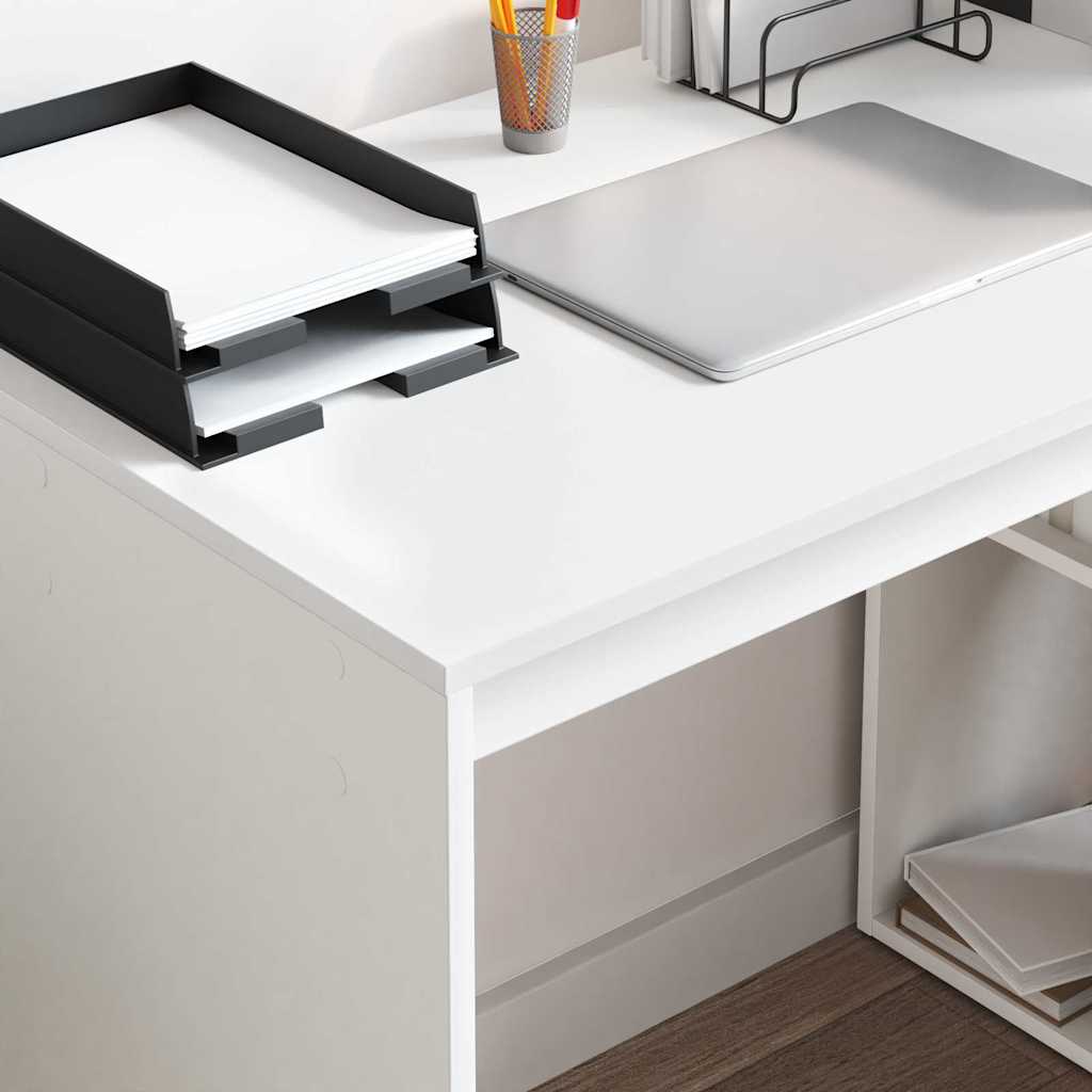 Asztal Fehér Szerelt Fa 108 x 55 x 103.5 cm