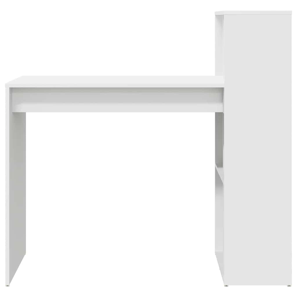 Asztal Fehér Szerelt Fa 108 x 55 x 103.5 cm