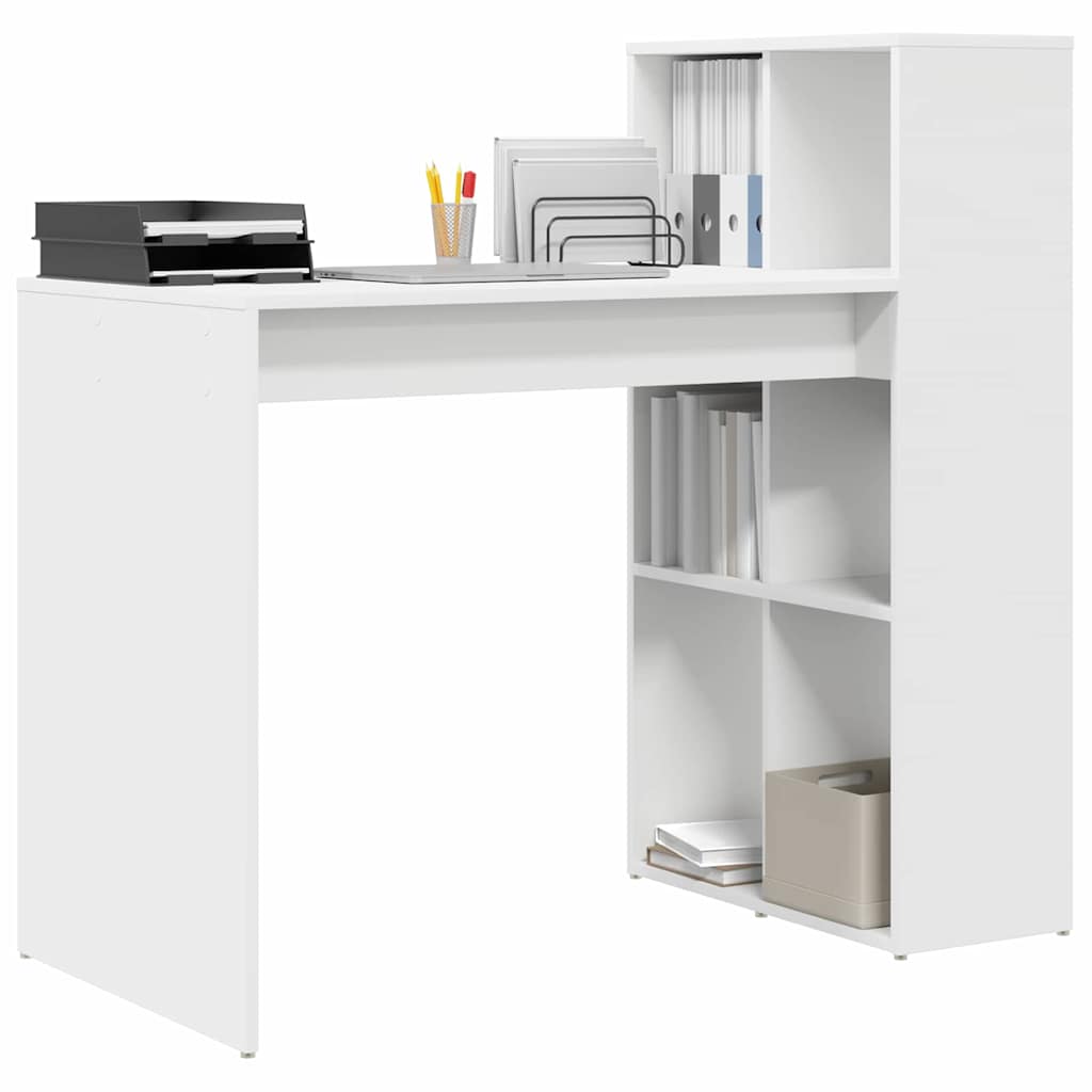 Asztal Fehér Szerelt Fa 108 x 55 x 103.5 cm