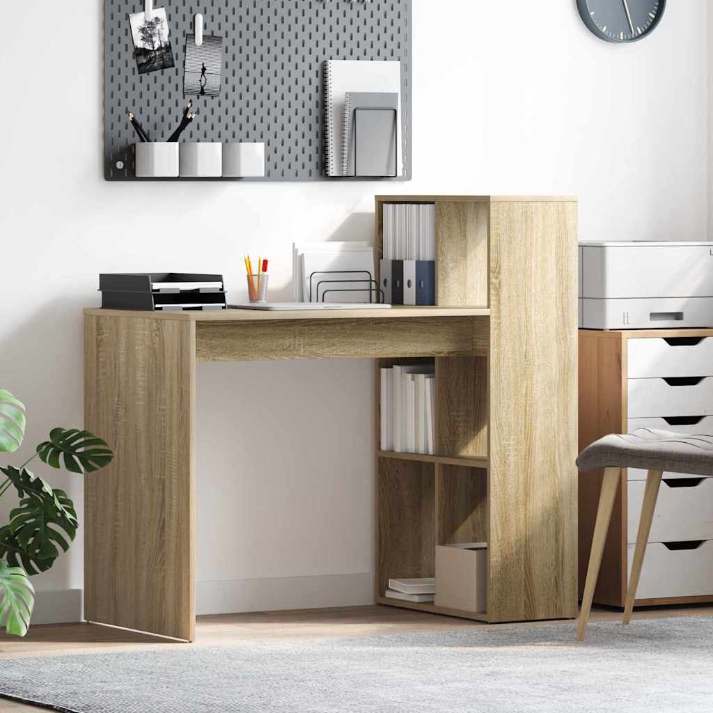 Asztal Sonoma tölgy Szerelt Fa 108 x 55 x 103.5 cm
