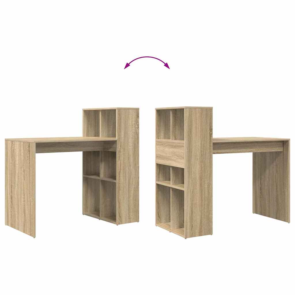 Asztal Sonoma tölgy Szerelt Fa 108 x 55 x 103.5 cm