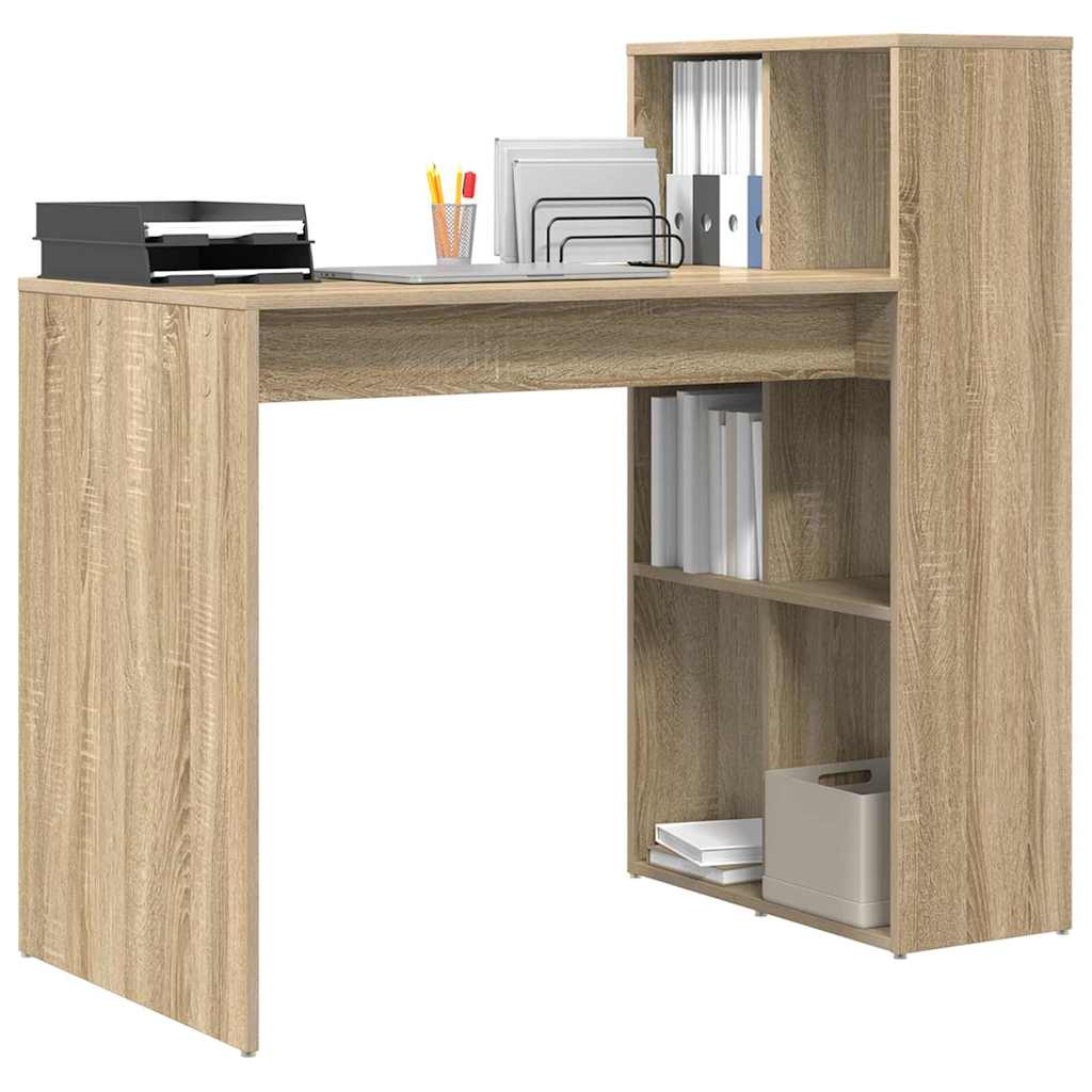 Asztal Sonoma tölgy Szerelt Fa 108 x 55 x 103.5 cm