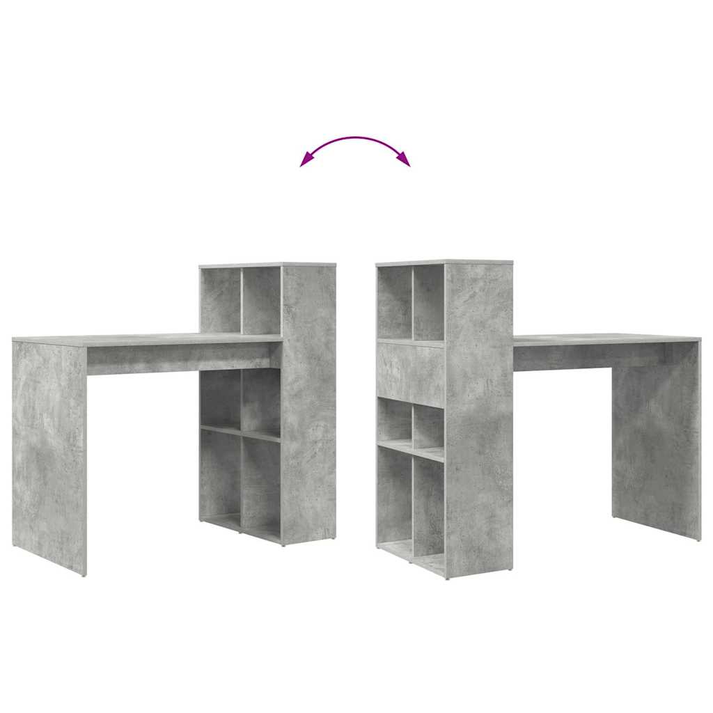 Asztal Beton Szürke Szerelt Fa 108 x 55 x 103.5 cm