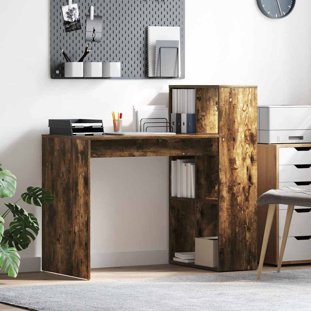 Asztal Füstölt tölgy Szerelt Fa 108 x 55 x 103.5 cm