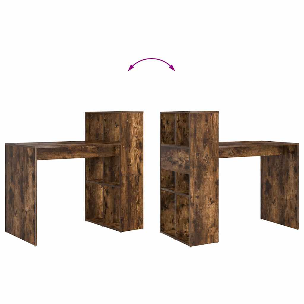 Asztal Füstölt tölgy Szerelt Fa 108 x 55 x 103.5 cm