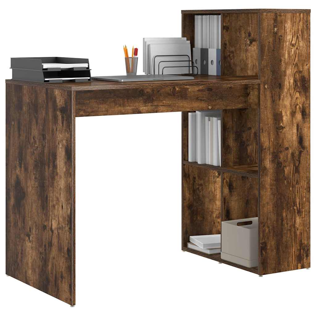 Asztal Füstölt tölgy Szerelt Fa 108 x 55 x 103.5 cm