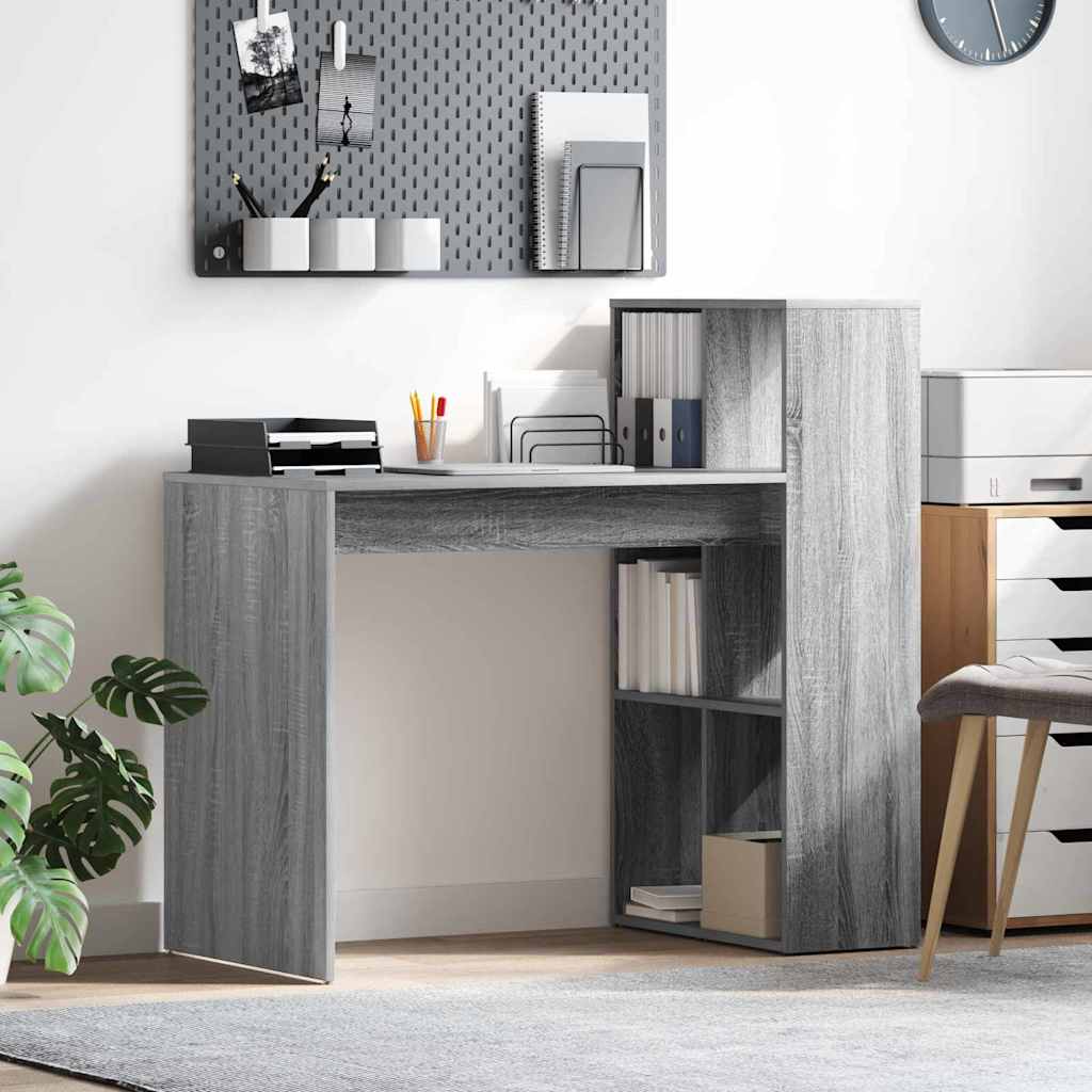 Asztal Szürke Sonoma Szerelt Fa 108 x 55 x 103.5 cm