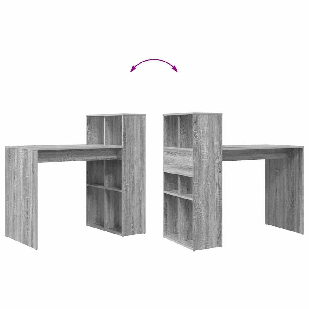 Asztal Szürke Sonoma Szerelt Fa 108 x 55 x 103.5 cm
