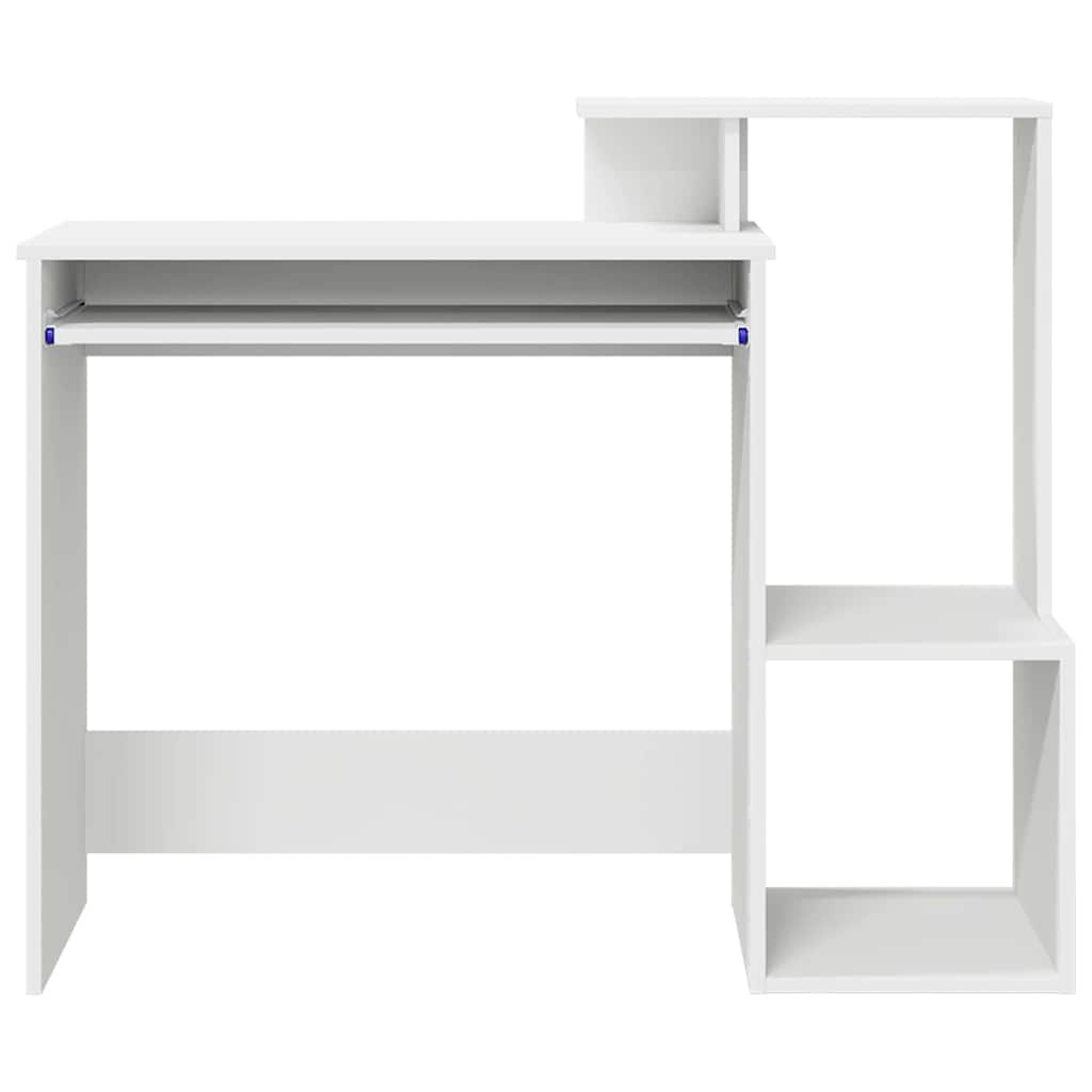 Asztal Fehér Szerelt Fa 106 x 41 x 88.5 cm