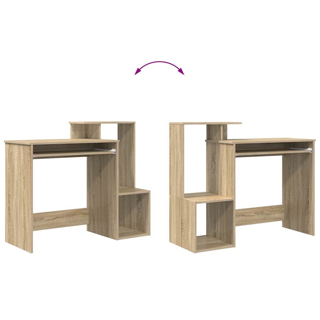 Asztal Sonoma tölgy Szerelt Fa 106 x 41 x 88.5 cm
