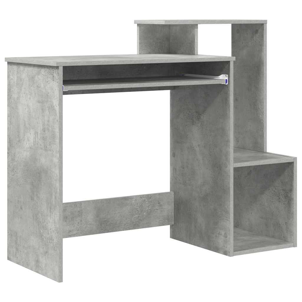 Asztal Beton Szürke Szerelt Fa 106 x 41 x 88.5 cm