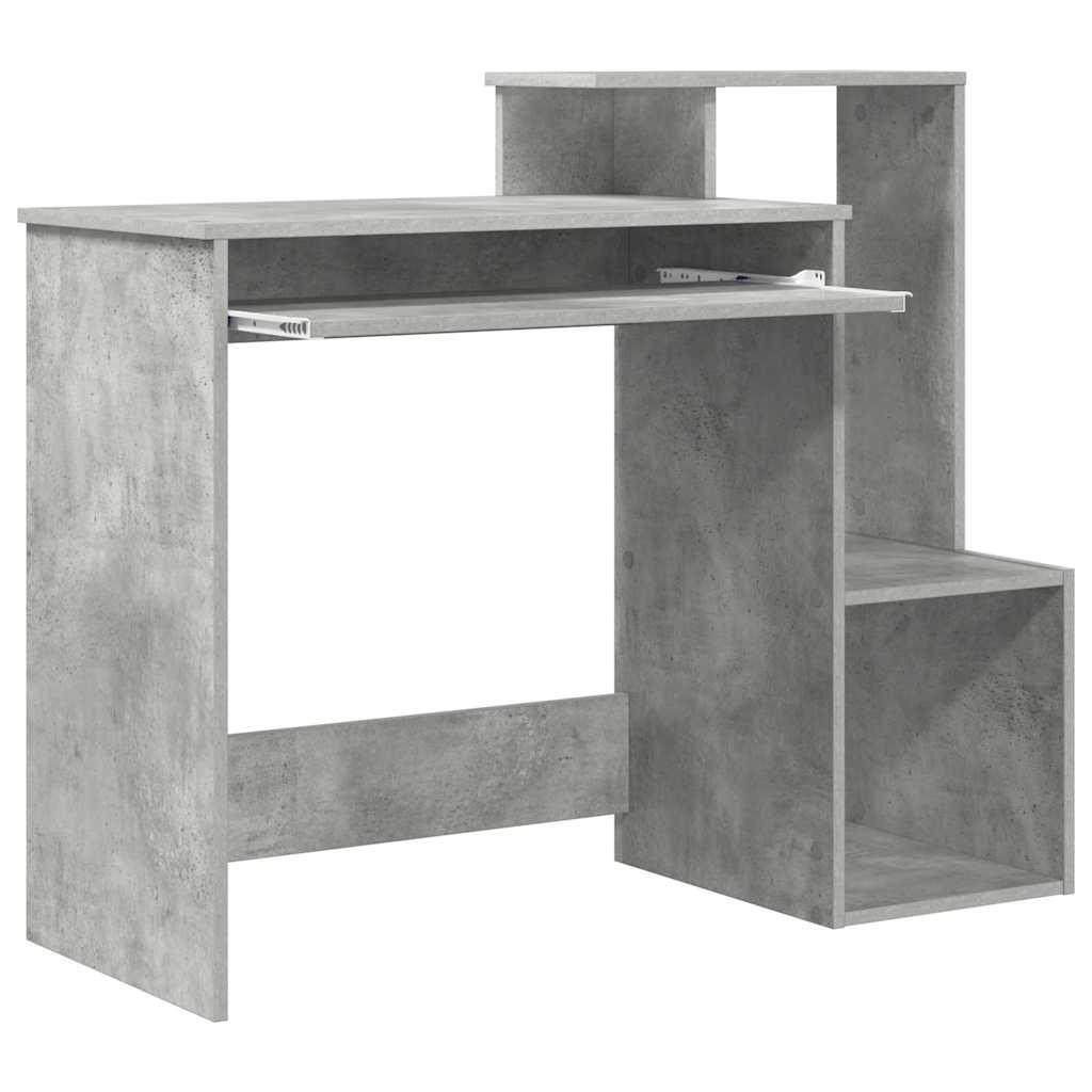 Asztal Beton Szürke Szerelt Fa 106 x 41 x 88.5 cm