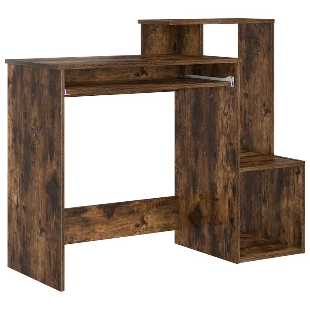 Asztal Füstölt tölgy Szerelt Fa 106 x 41 x 88.5 cm