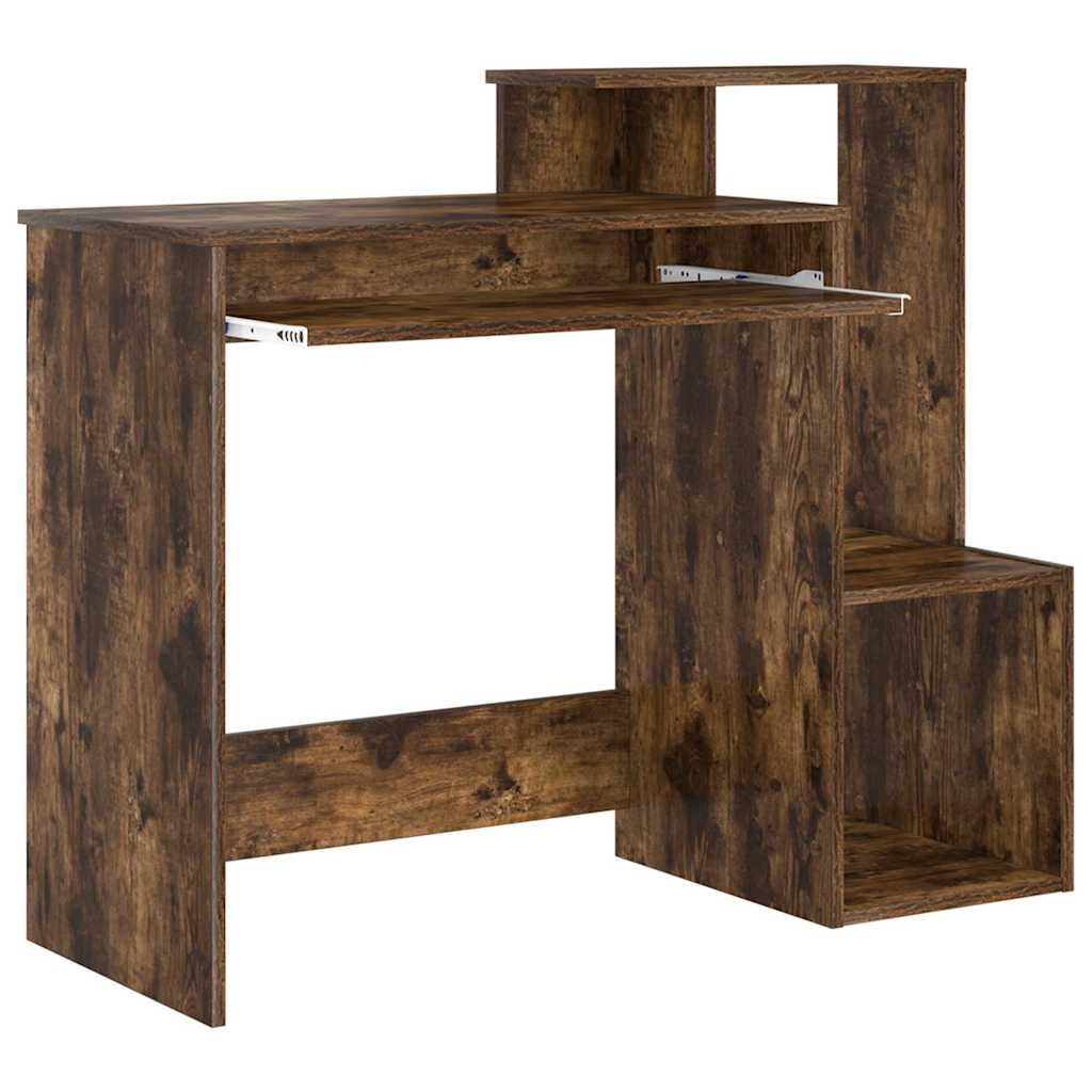 Asztal Füstölt tölgy Szerelt Fa 106 x 41 x 88.5 cm