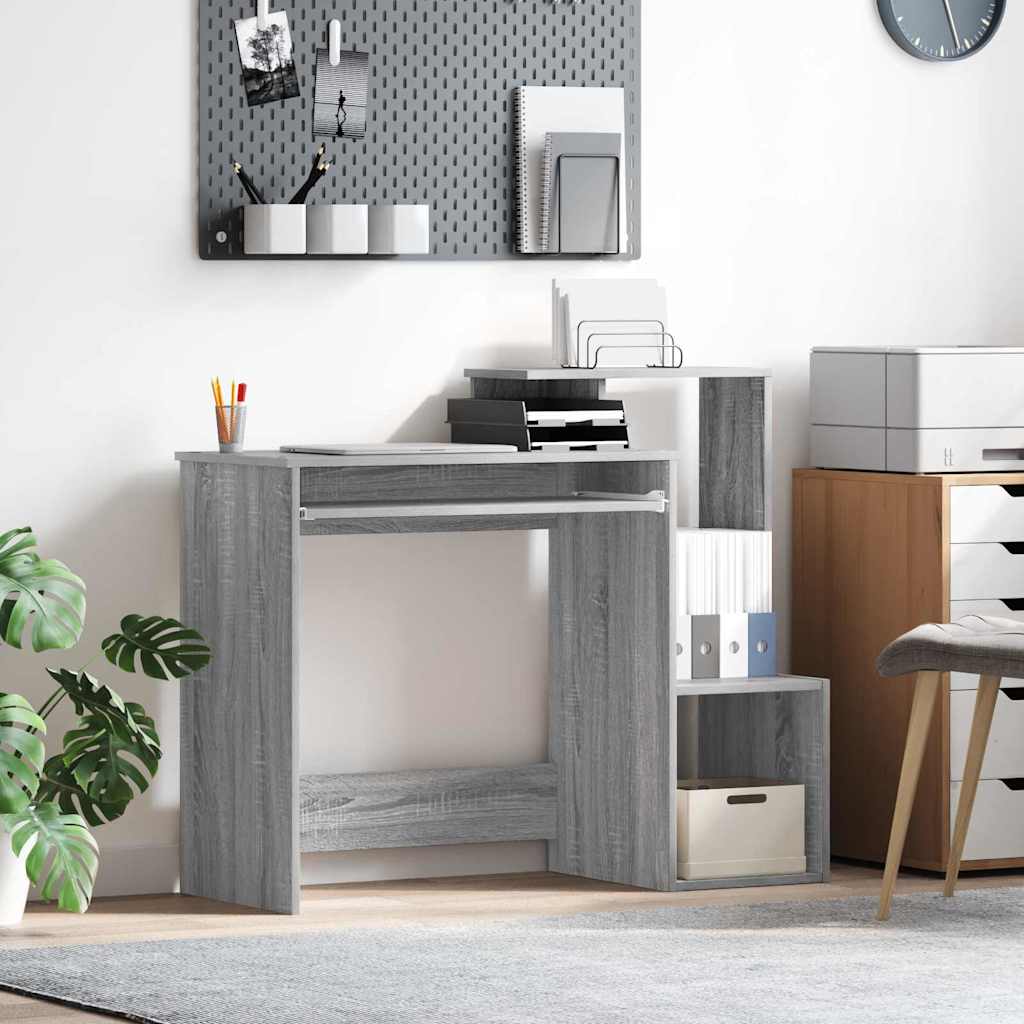 Asztal Szürke Sonoma Szerelt Fa 106 x 41 x 88.5 cm