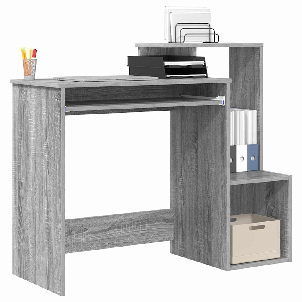 Asztal Szürke Sonoma Szerelt Fa 106 x 41 x 88.5 cm
