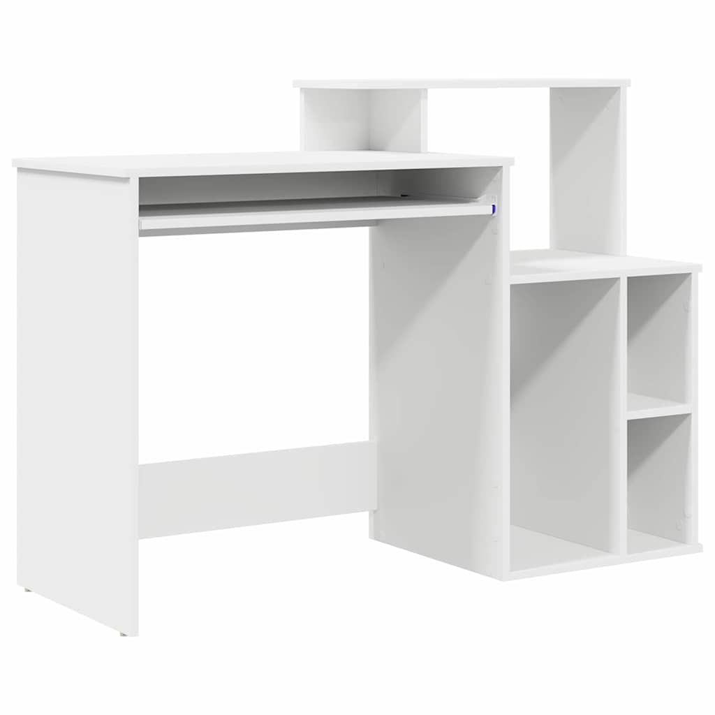 Asztal Fehér Szerelt Fa 120,5 x 44 x 88,5 cm