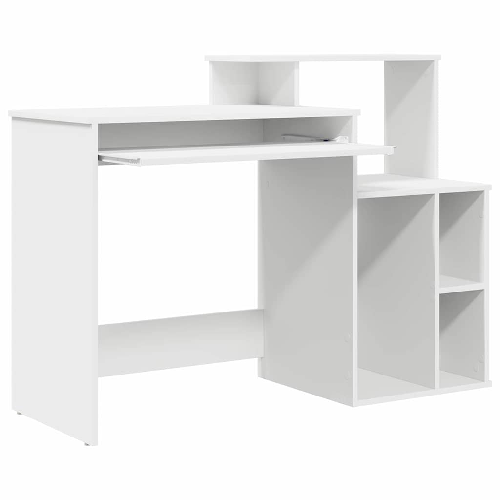 Asztal Fehér Szerelt Fa 120,5 x 44 x 88,5 cm
