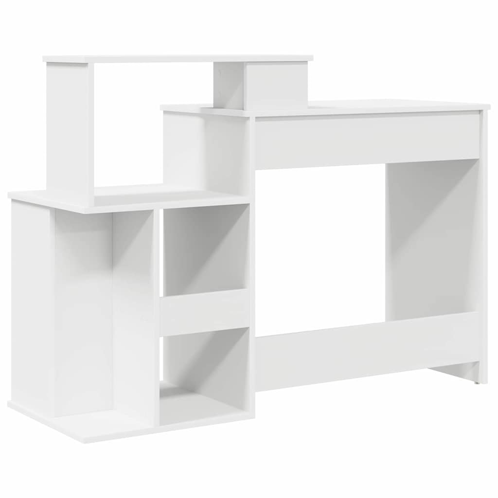 Asztal Fehér Szerelt Fa 120,5 x 44 x 88,5 cm