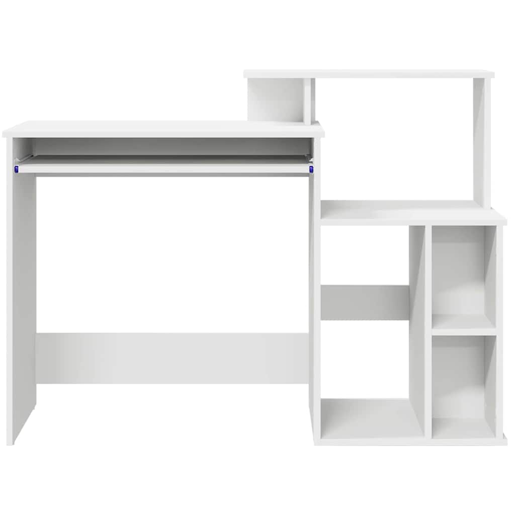 Asztal Fehér Szerelt Fa 120,5 x 44 x 88,5 cm