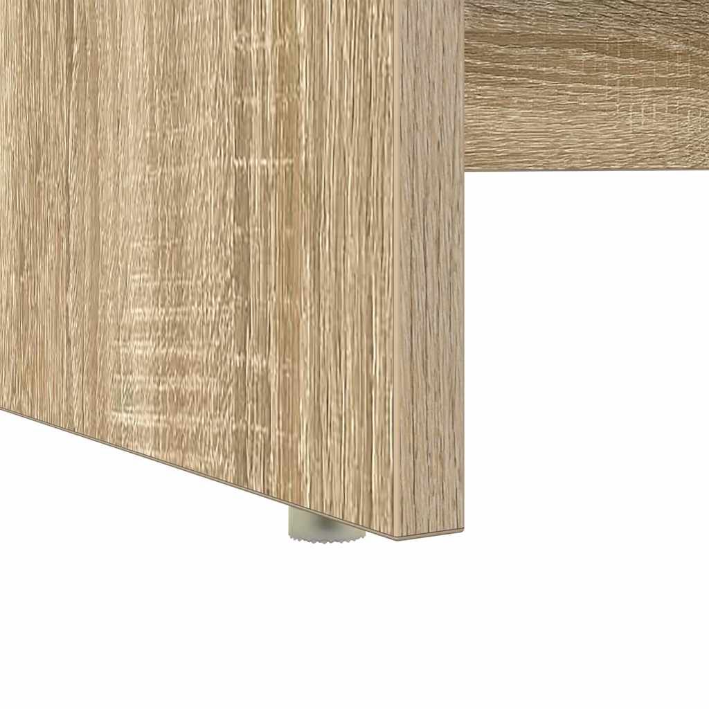 Asztal Sonoma tölgy Szerelt Fa 120,5 x 44 x 88,5 cm
