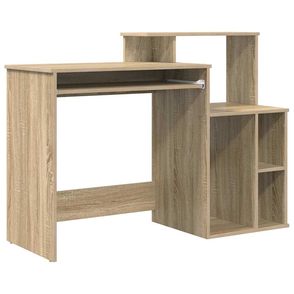 Asztal Sonoma tölgy Szerelt Fa 120,5 x 44 x 88,5 cm