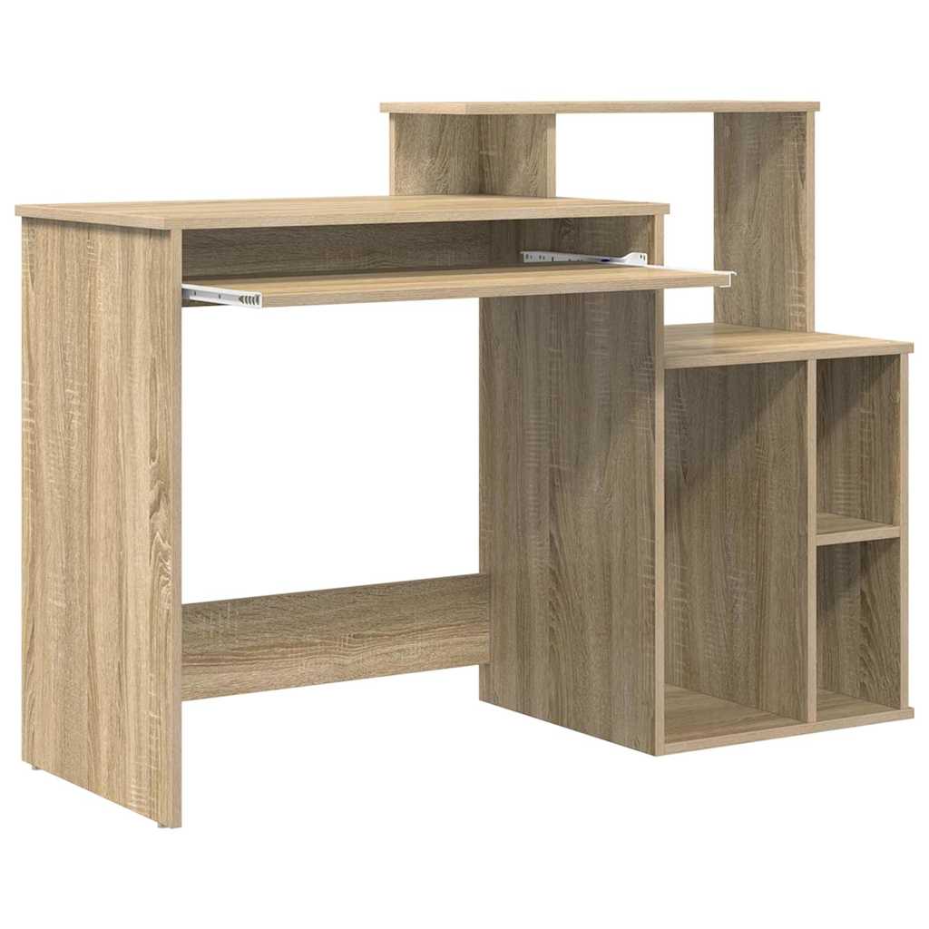 Asztal Sonoma tölgy Szerelt Fa 120,5 x 44 x 88,5 cm