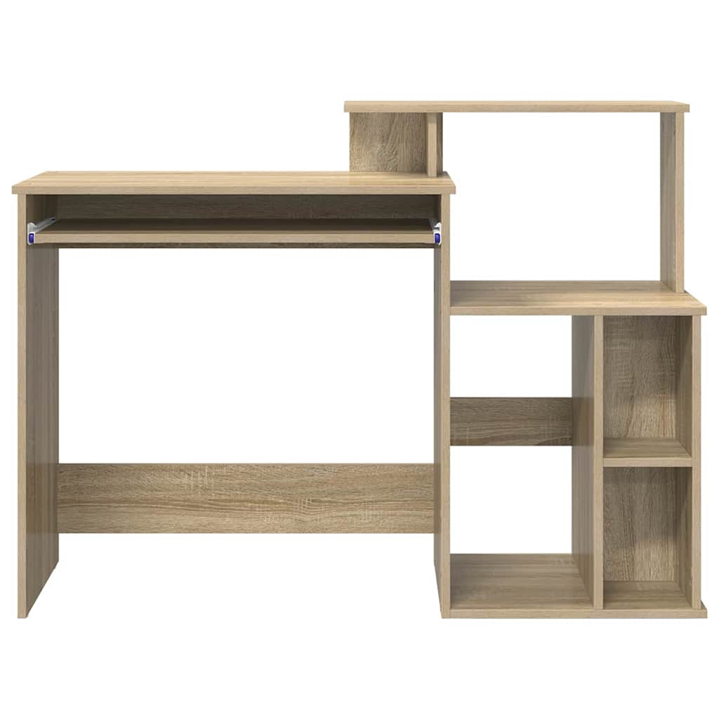 Asztal Sonoma tölgy Szerelt Fa 120,5 x 44 x 88,5 cm