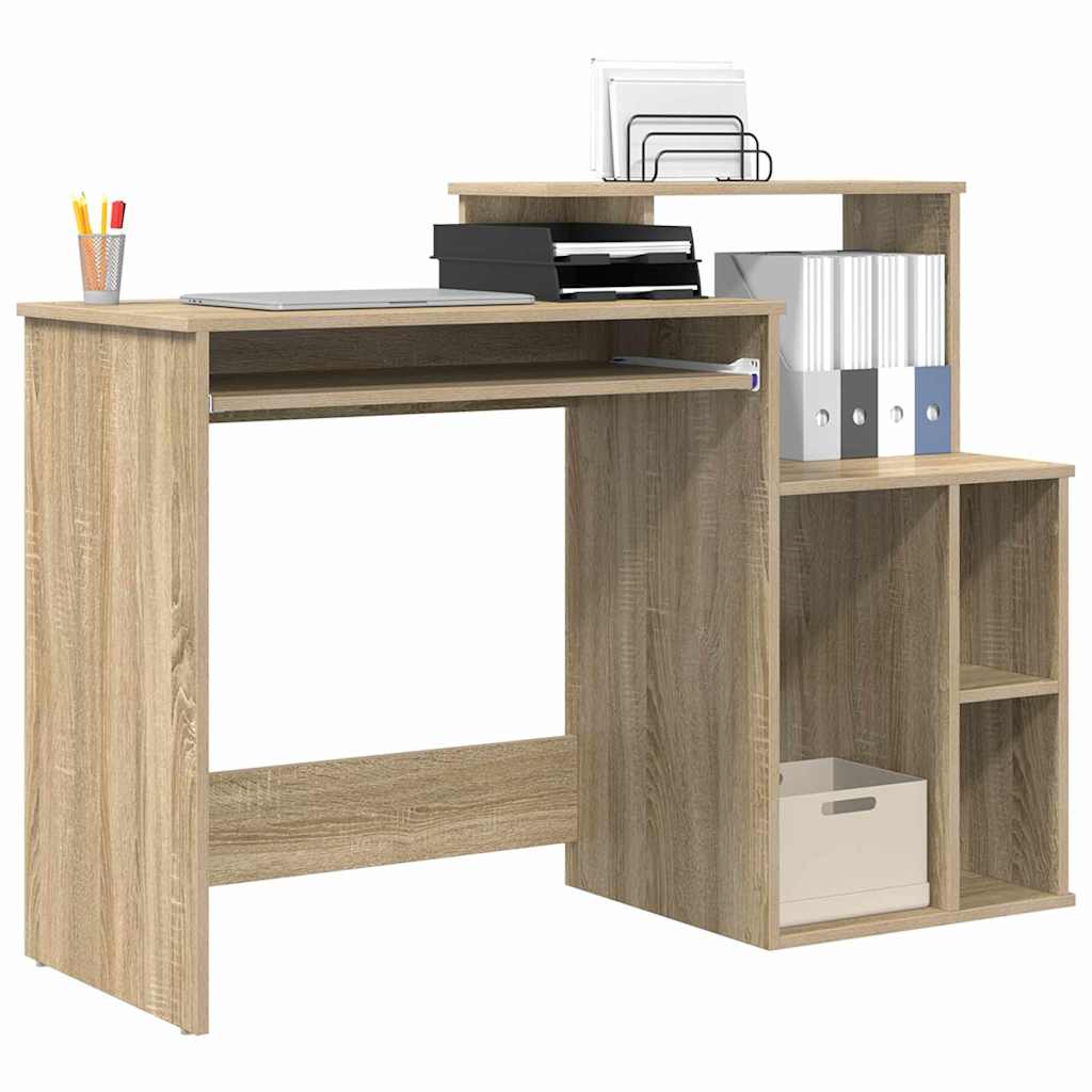 Asztal Sonoma tölgy Szerelt Fa 120,5 x 44 x 88,5 cm