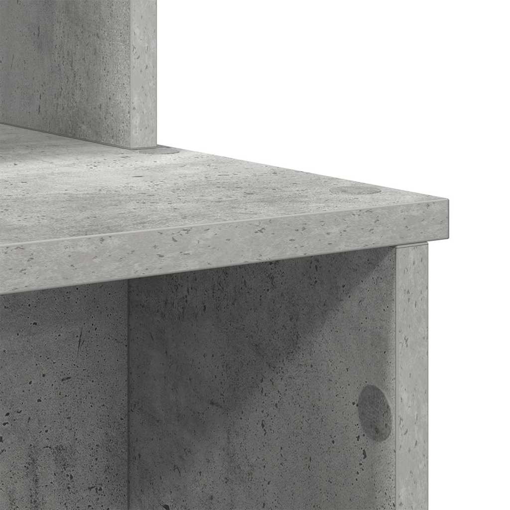 Asztal Beton Szürke Szerelt Fa 120,5 x 44 x 88,5 cm