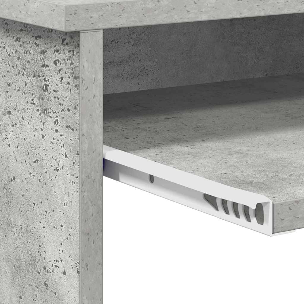 Asztal Beton Szürke Szerelt Fa 120,5 x 44 x 88,5 cm