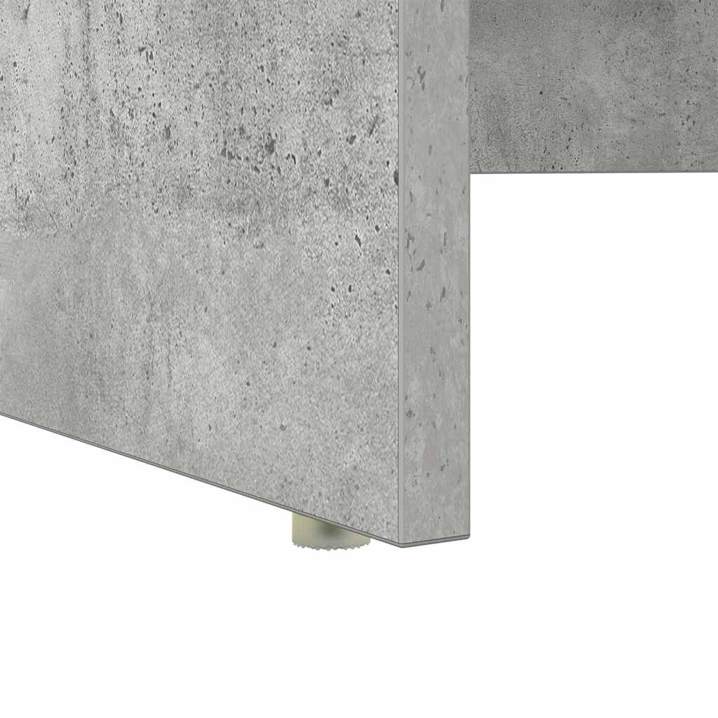 Asztal Beton Szürke Szerelt Fa 120,5 x 44 x 88,5 cm