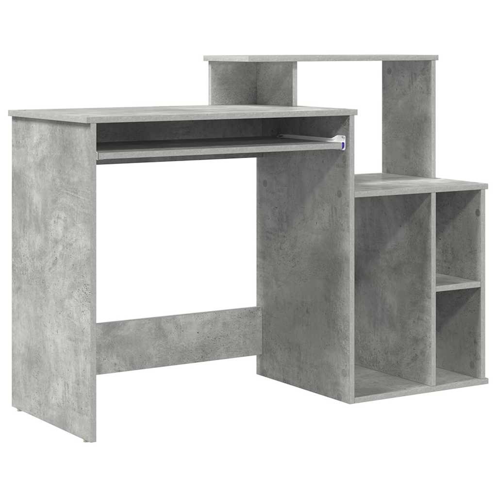 Asztal Beton Szürke Szerelt Fa 120,5 x 44 x 88,5 cm