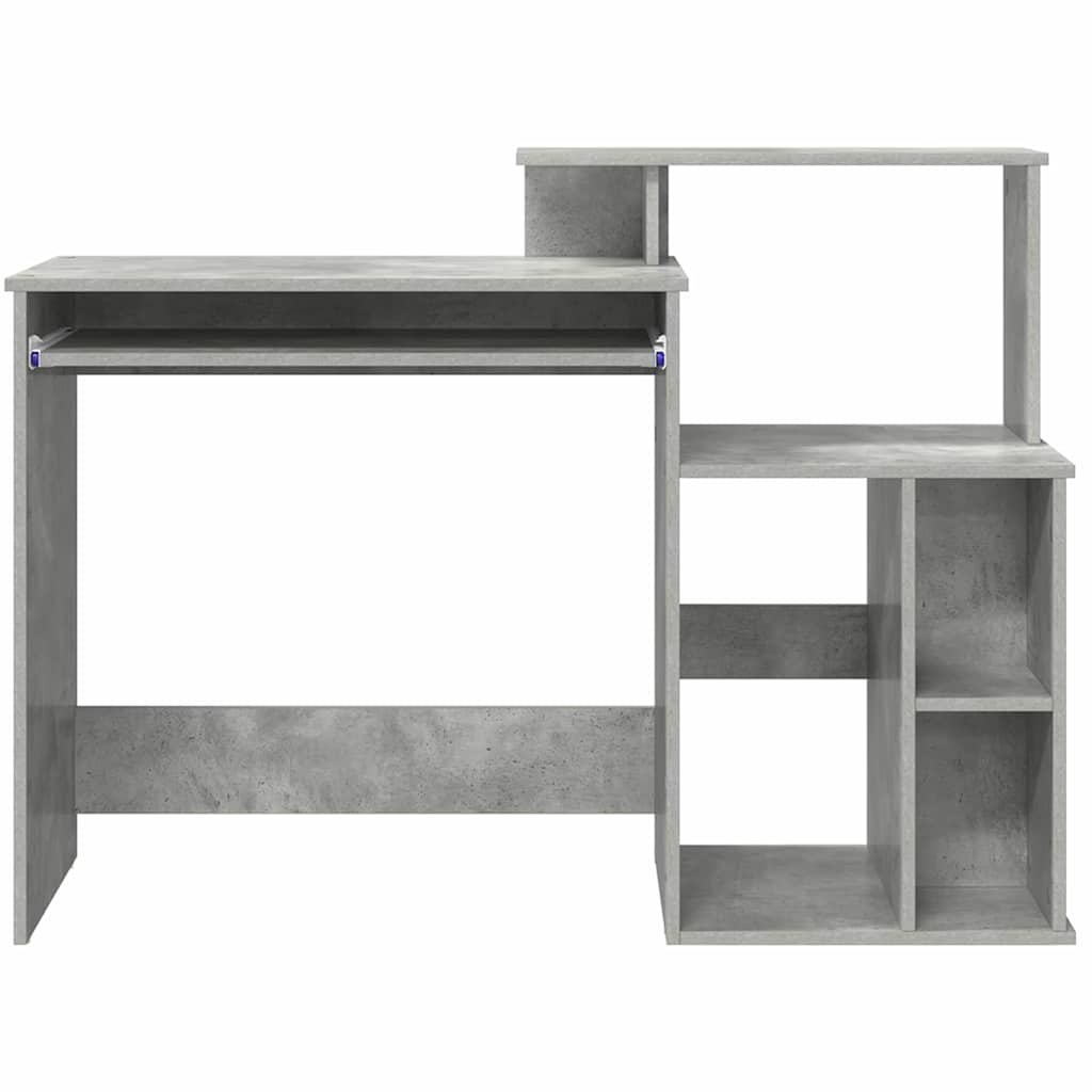 Asztal Beton Szürke Szerelt Fa 120,5 x 44 x 88,5 cm
