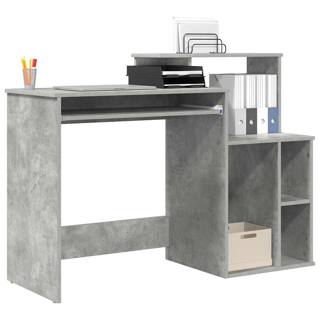 Asztal Beton Szürke Szerelt Fa 120,5 x 44 x 88,5 cm